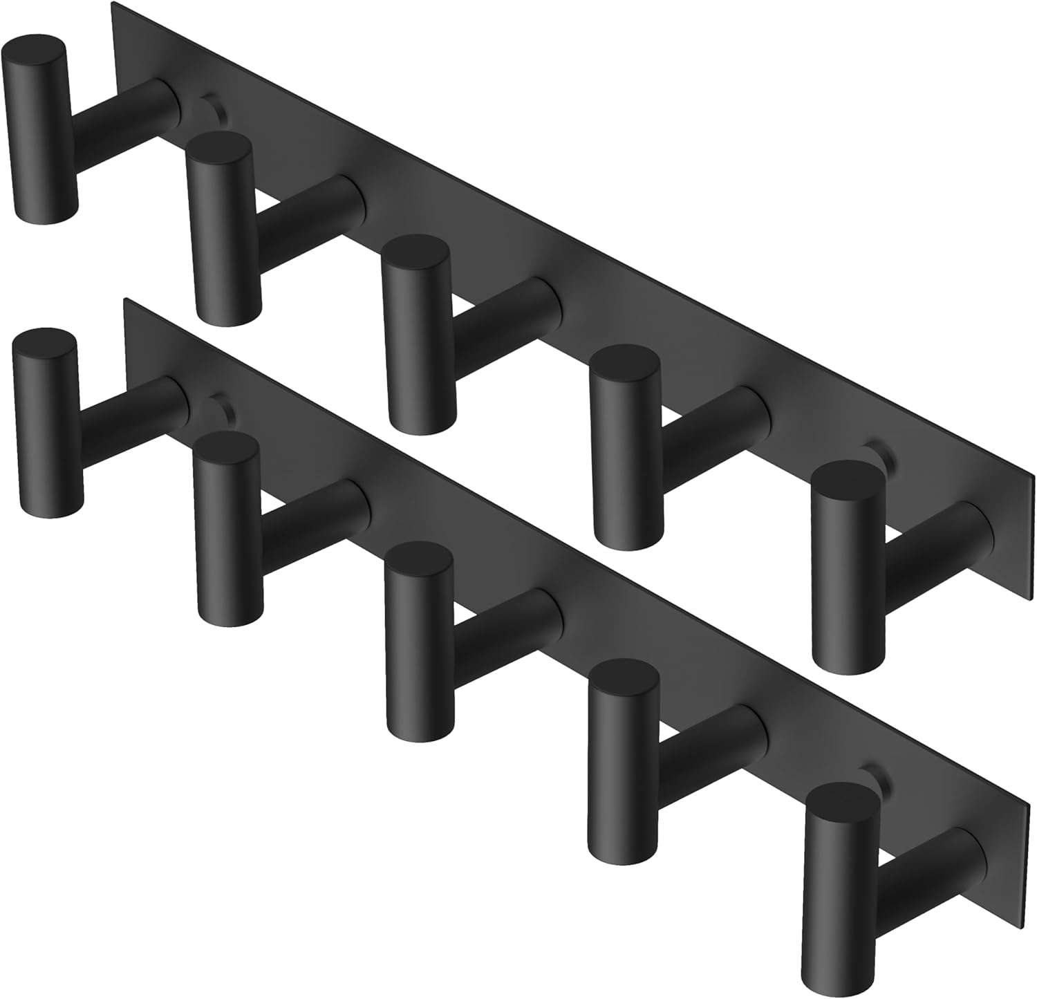 PMMASTO Coat Rack Wall Mounted, 5 "T Shaped Wall Hooks for