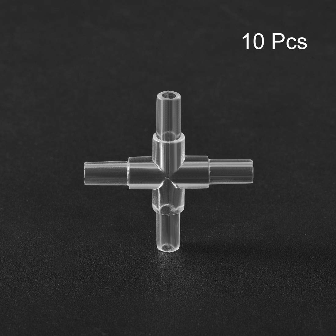 Uxcell Aquarium-Luftventil-Anschluss Aus Kunststoff – 4 Mm, Kreuzform, 10 Stück