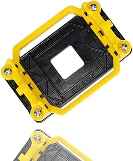 CPU Backplate For AM3, Plastic Backplane For Radiator Fan Bottom Bracket For AMD Bracket AM2/AM3/FM1/FM2 Motherboard (yellow)