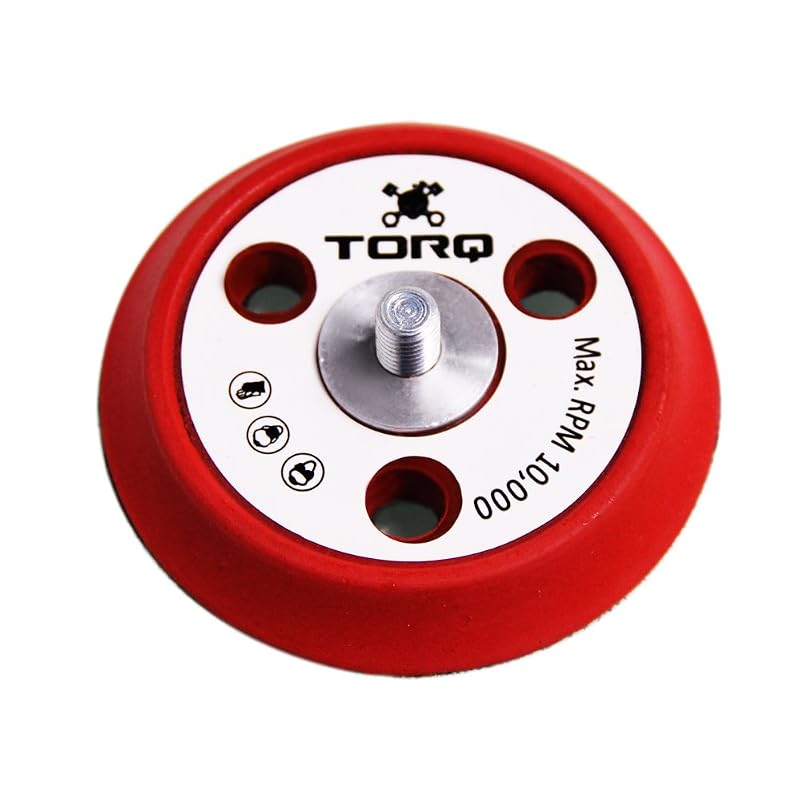 Prato de apoio Hyper Flex TORQ R5 para politriz de dupla ação Chemical Guys, vermelho, 3 pol. (7,6 cm)