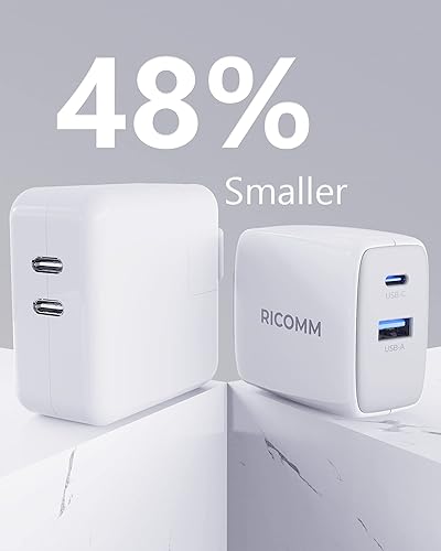 Miniatura 3 de Cargador USB-C de 65 W, GaN PPS cargador rápido para teléfono (cable de silicona suave de 6.8 pies incluido) cargador de pared de viaje enchufe