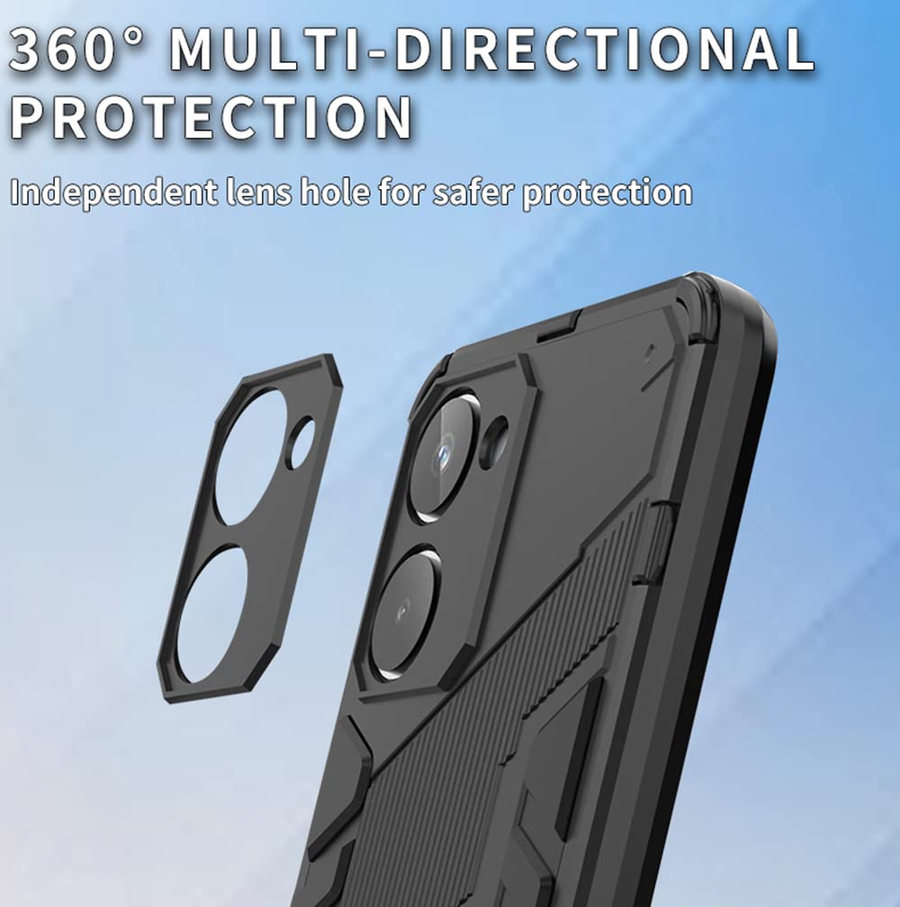 Cover Liner Per Realme 8 Pro / Realme 8 4G – Protezione Militare Con Cavalletto Nascosto – Grigio