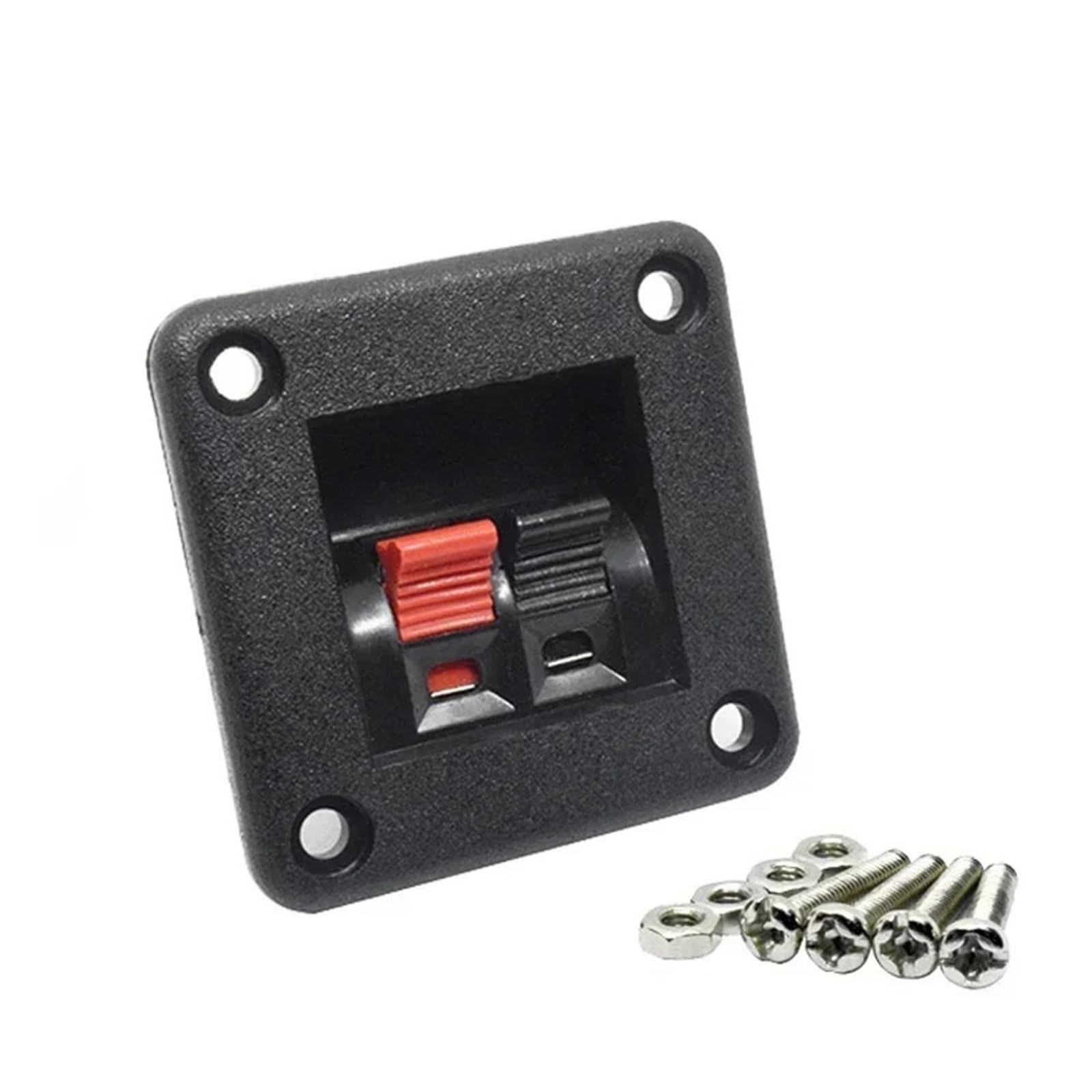 Conector de altavoz de 2 posiciones redondo con clip de resorte de 2 piezas 8