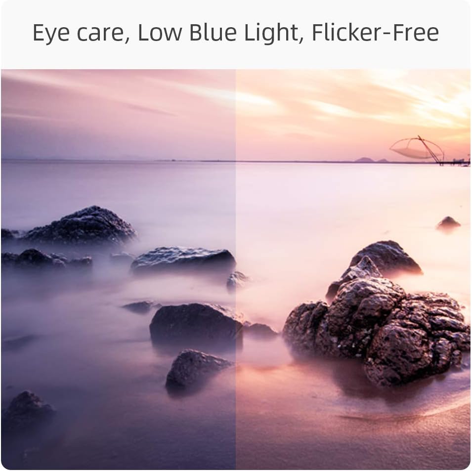 Eye care features: Low Blue Light and Flicker-Free