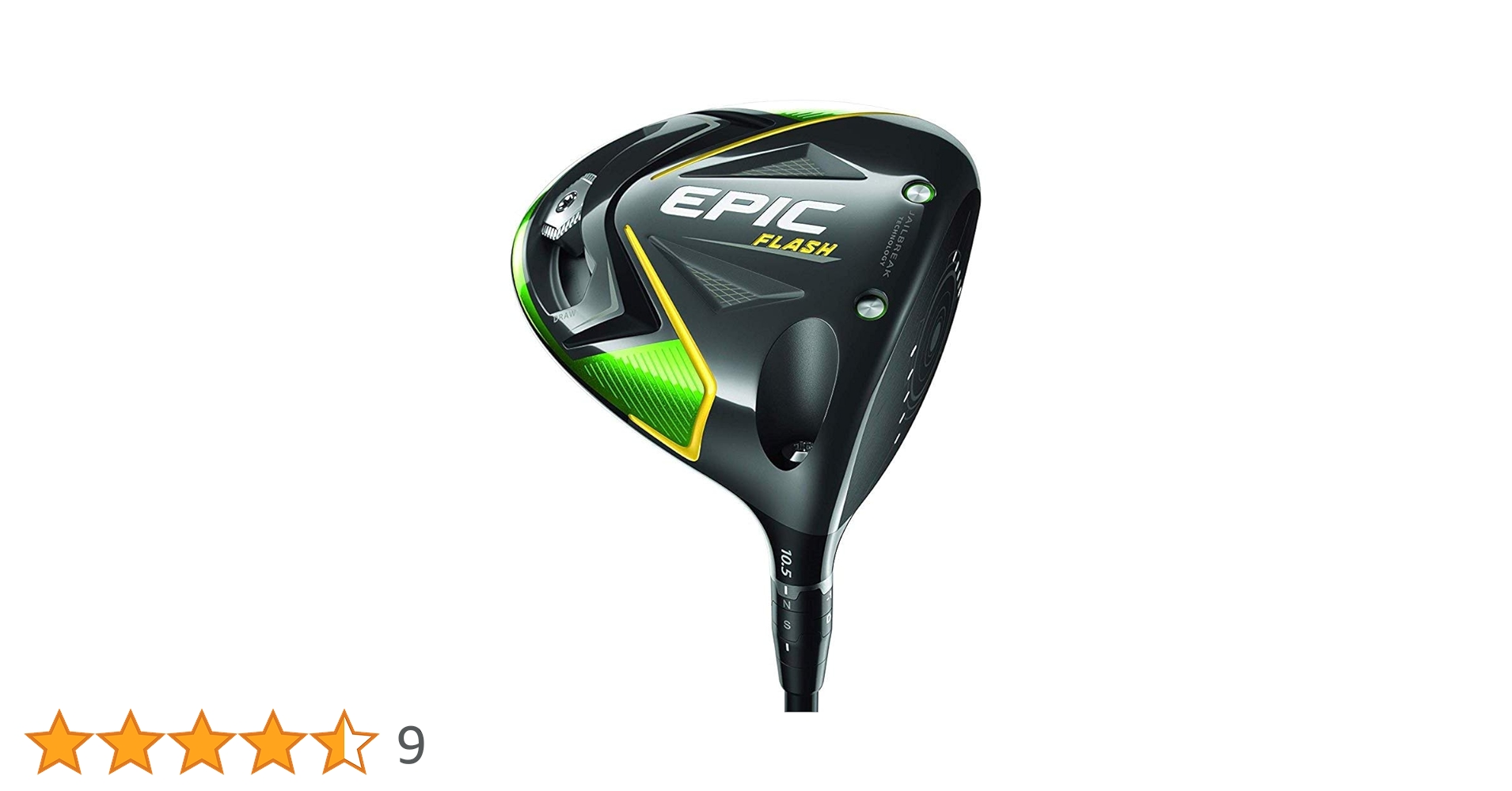 Callaway WD LH Epic Flash Dr 9.0 Evnflw50 Gr Stf, Drivers