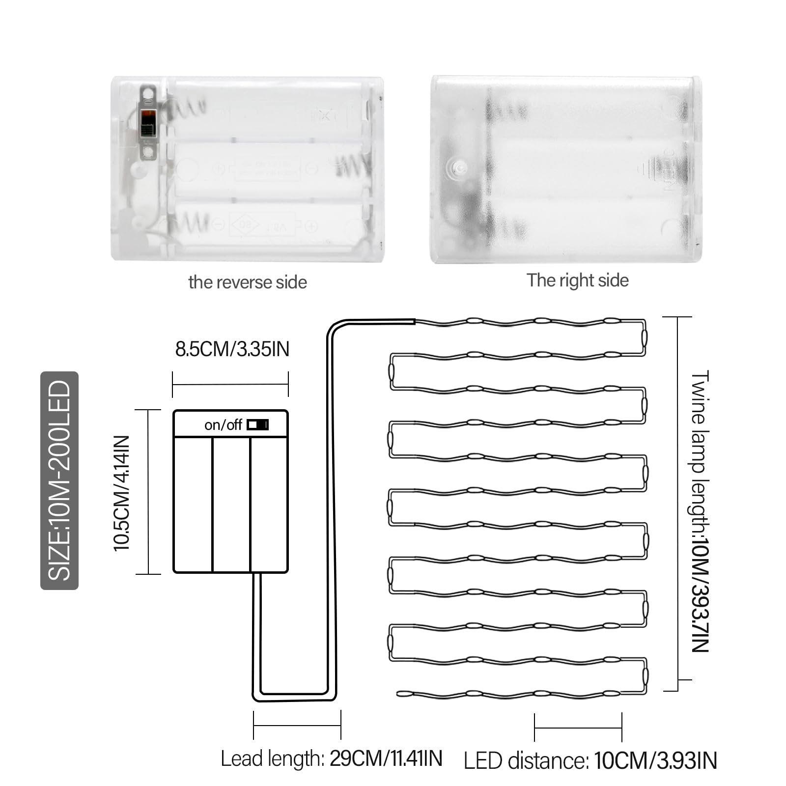 10M Seil Lichterkette Innen 200 LED Hanfseil Lichterkette Batterie Power Rope Licht Wasserdicht für Garten Terrasse Balkon Schaukel Stamm Dekor