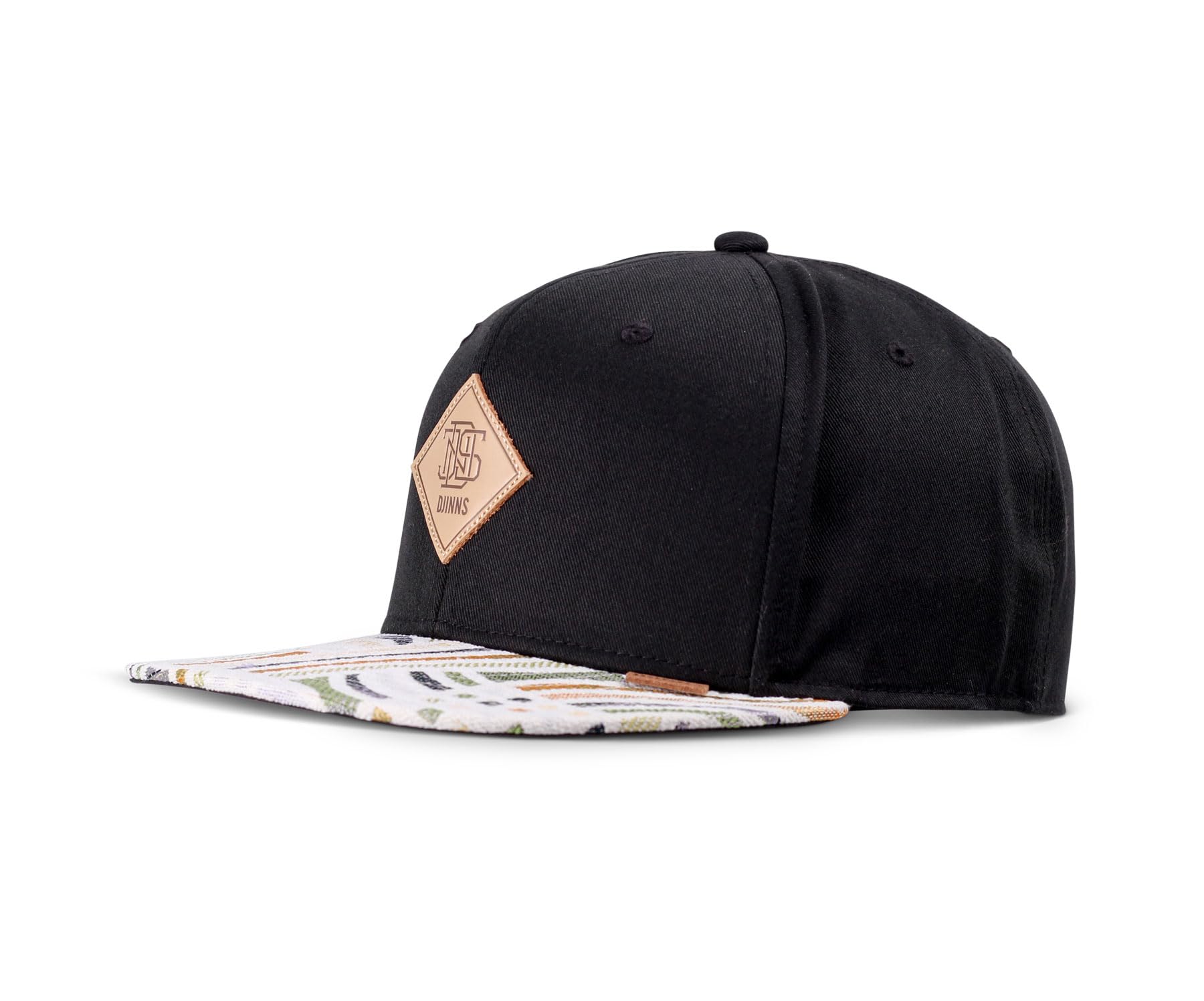Djinns Braid Rev. Snapback Cap Baseball Flat Brim (One Size - Black)