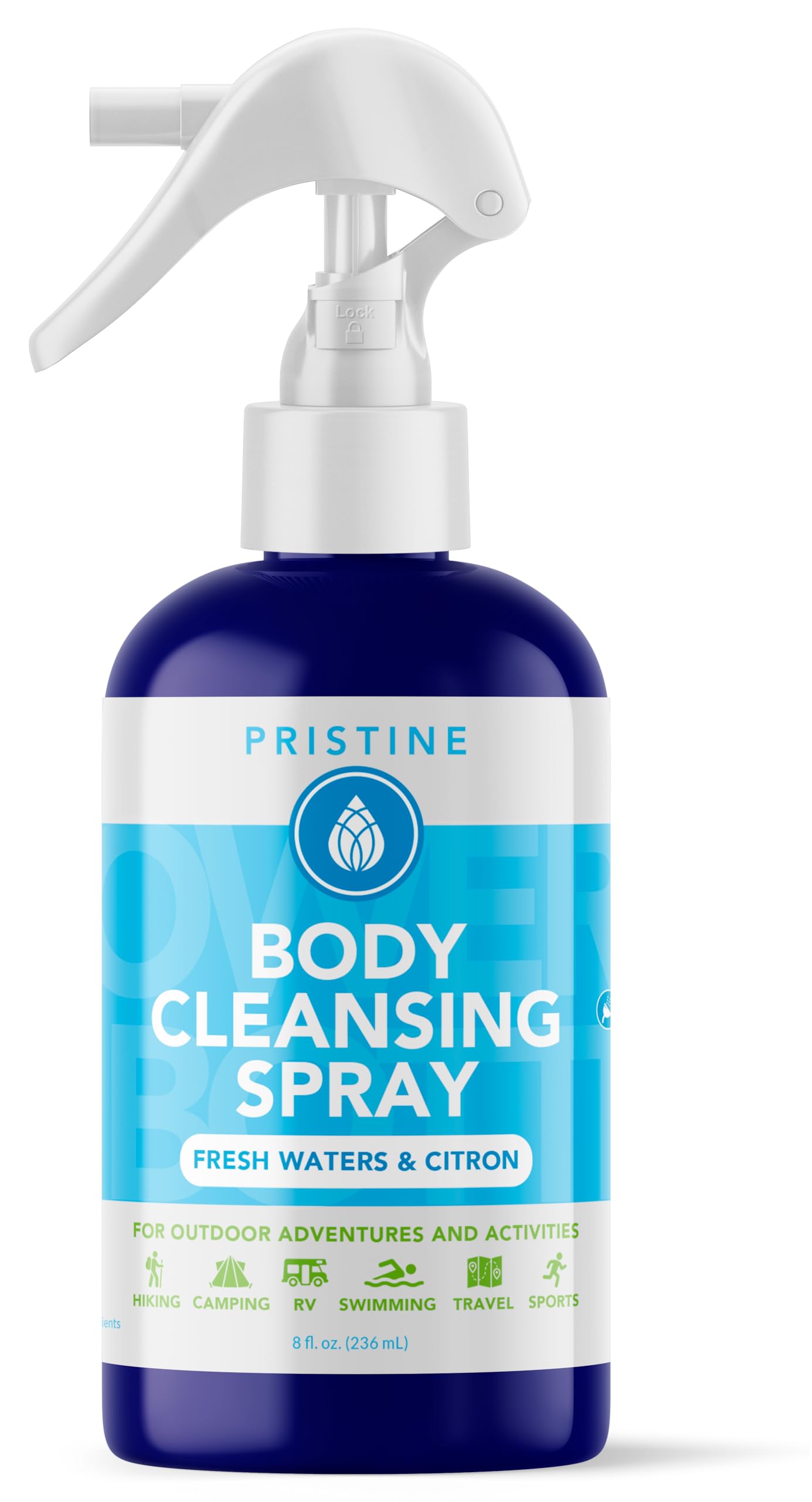 PRISTINE Camping Body Camping Shower No Rinse Waterless Body Wash for Outdoor Adventures Portable Shower Alternative for Hiking