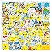 Pikachu Anime Sticker Set, NAVK 80 Stück Kawaii Aufkleber Deko für Auto Laptop Skateboard Fahrrad Moped Motorrad, Geschenk für Erwachsene Kinder