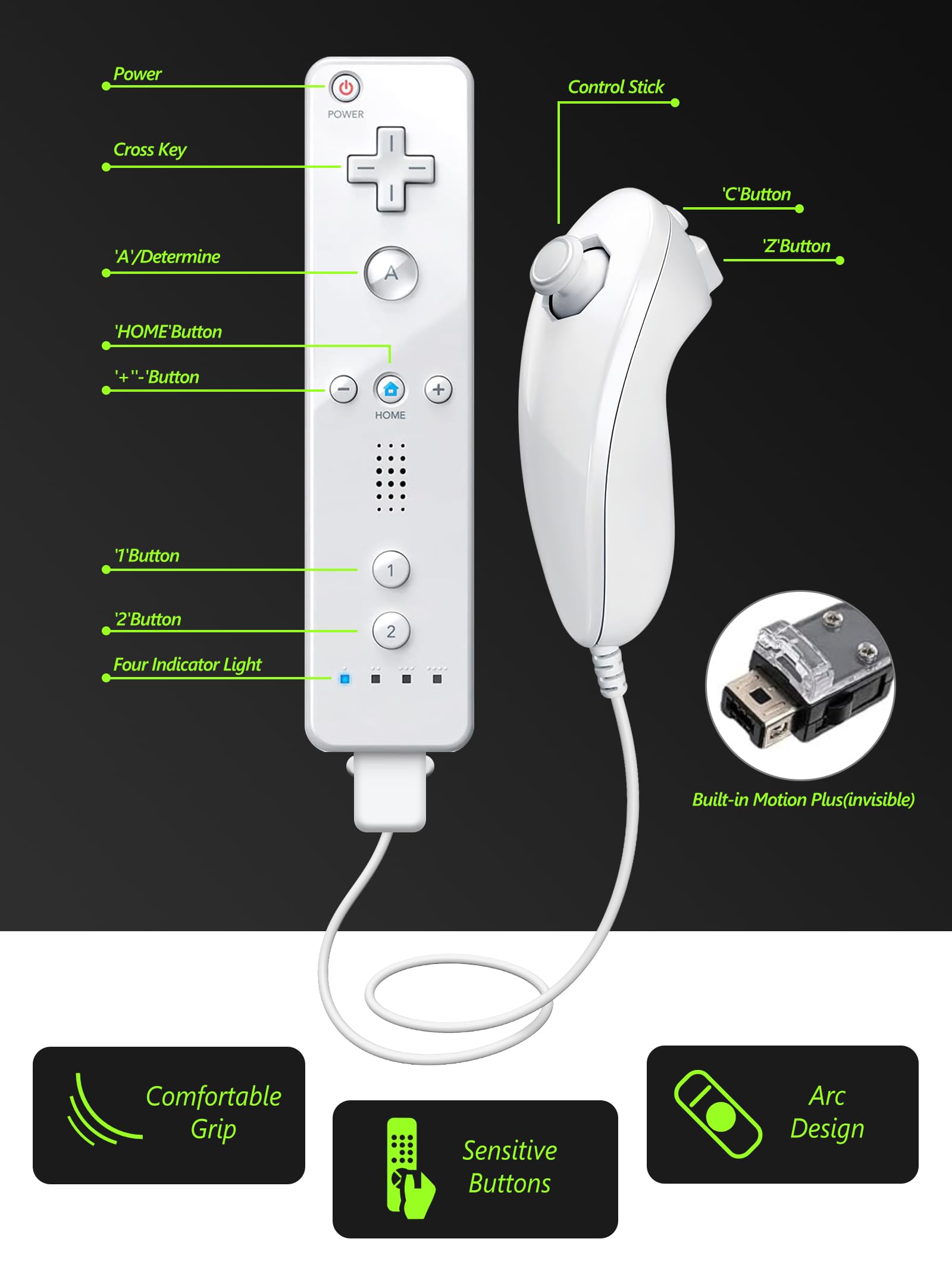Wii と コントローラー Amazon.co.jp: NITONAMI Wii コントローラー WiiU Wii 対応