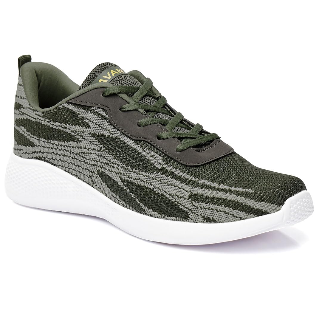 AVANT Mens Dual Tone Knitted Running Shoes|EVA Outsole|Natural Rubber EVA Insole|Knitted Upper Mesh - Olive, UK9 (B0CD3RD9RW) Amazon Price History, Amazon Price Tracker