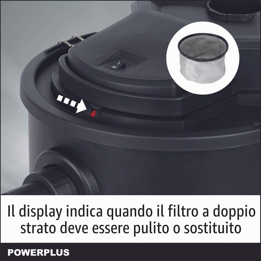 Varo - Aspiracenere, aspirapolvere per camini, con filtro per ceneri sottili, funzione soffio