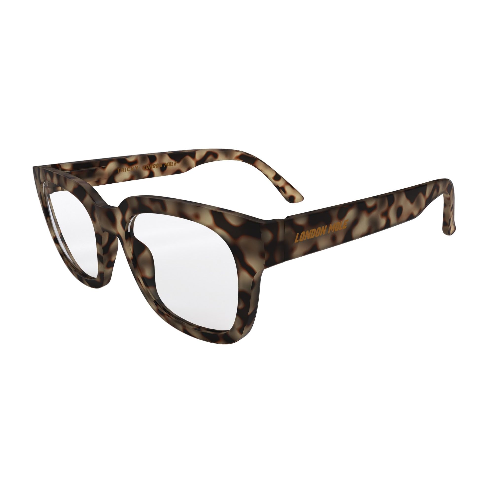 LONDON MOLE® Tricky Lunettes de lecture | Liseurs carrés froids/rectangulaires/trapézoïdaux | Unisex féminin masculin | Charnières à ressort