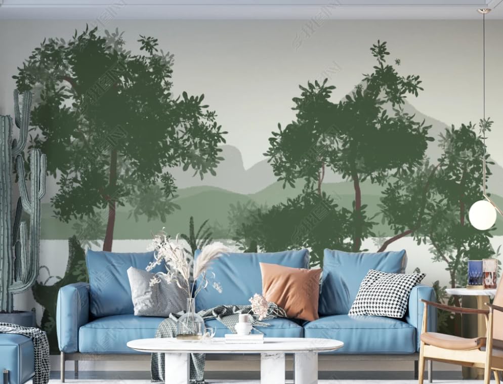 Papier peint intissé géométrie rétro pour rénover facilement un mur de salon