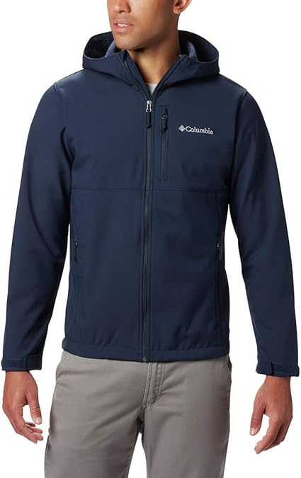 columbia steel cliff hooded softshell jacket