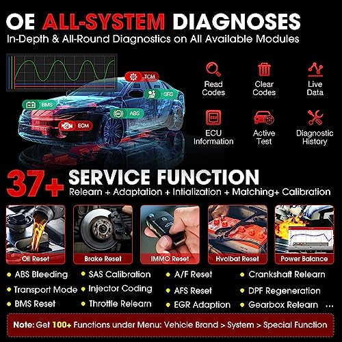 2024 Elite LAUNCH X431 V PRO 4.0 Bluetooth Bidirectional Scan Tool with All Connectors, Same as X431 Pro3S+, ECU Coding, 37+ Service, Full System Diagnostic, FCA AutoAuth, V.AG Guide, 2-Year Update