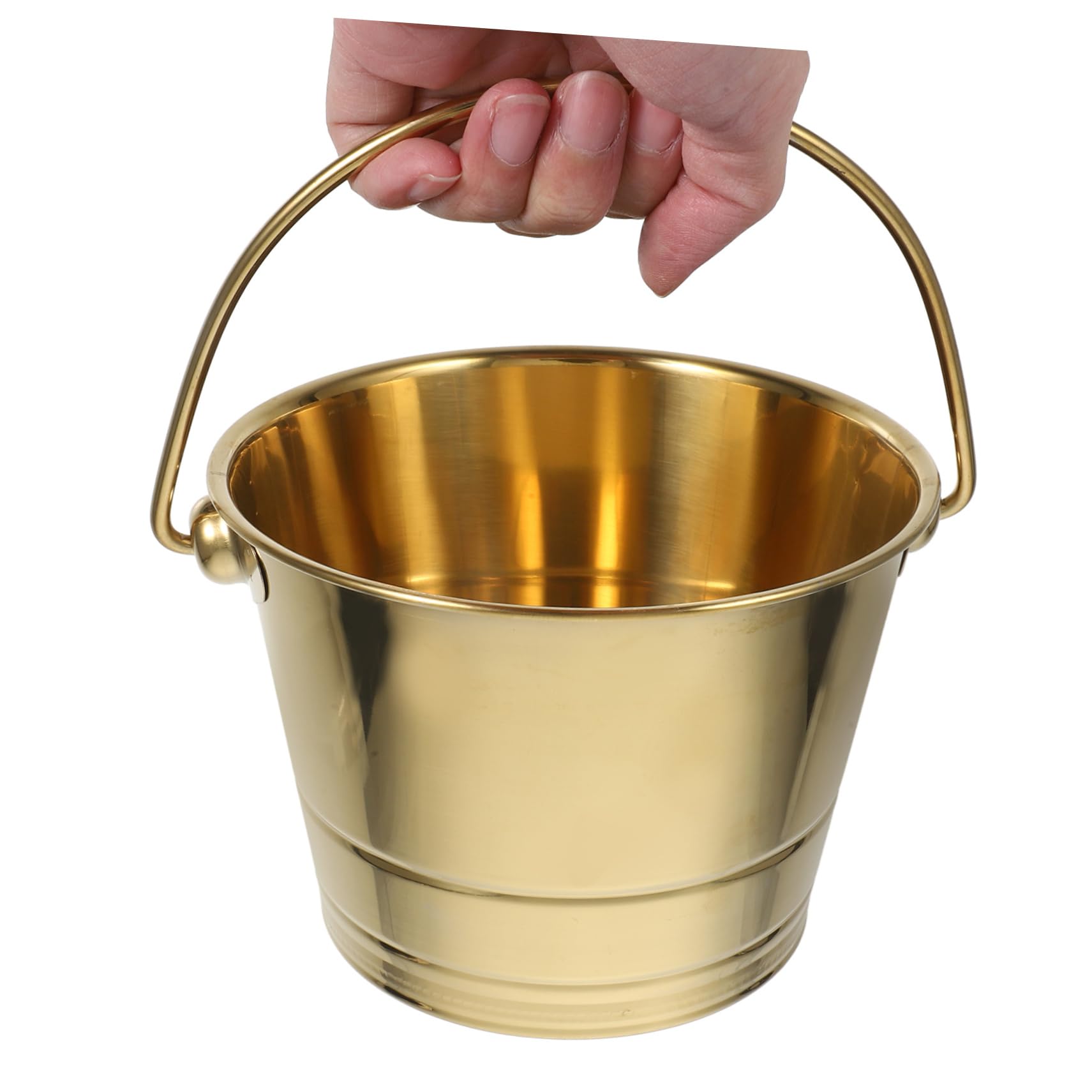 Zerodeko 5stücke Edelstahl Eiskübel Mit Griff Robuster Ice Container Für Getränke Für Partys Und Veranstaltungen Doppelwandig Stilvolles Design Für Wein Sekt Und Mehr
