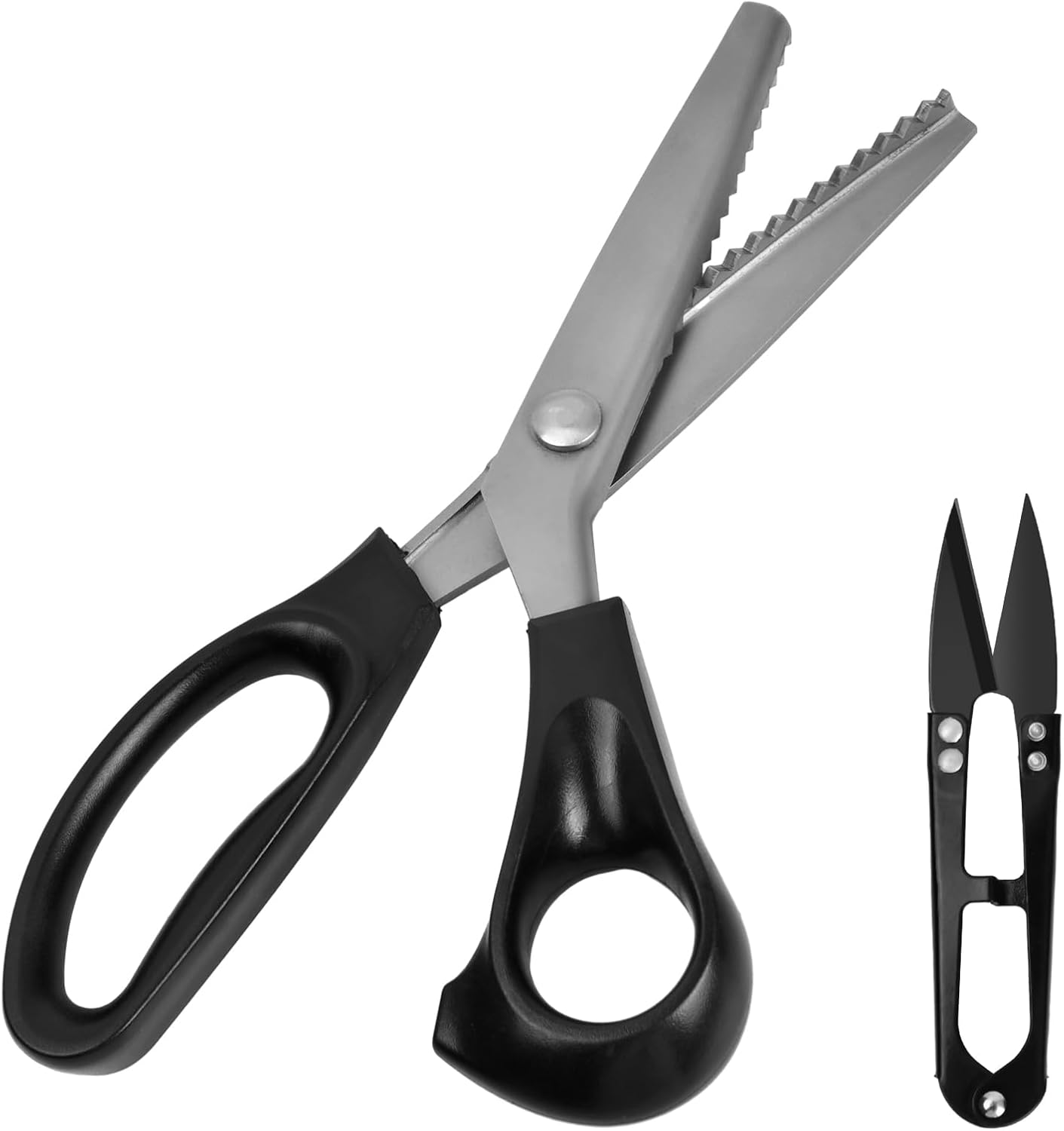 Wisebom Ciseaux à Denteler Avec Coupe-Fil, Ciseaux Couture