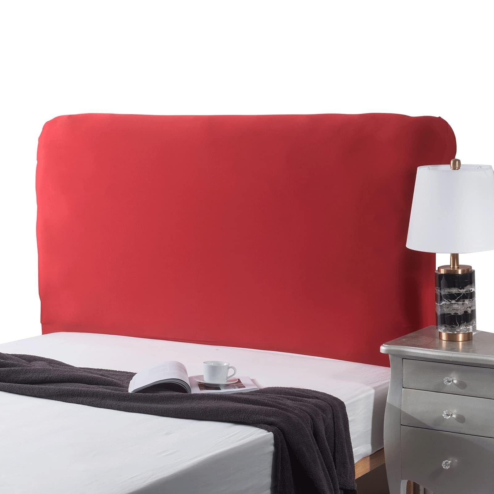 MCNDSI Copertura per Testiera per Letto Matrimoniale Singolo Elastica Universale Copri Testata Imbottita/Tessuto Testiera Fodera Protezione Decorazione Antipolvere(8#,67-75inch/170-190cm