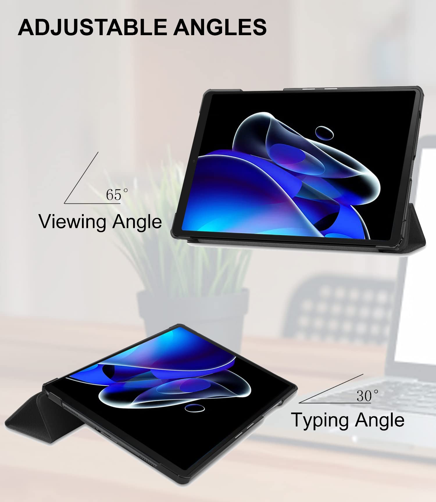 Robustrion Trifold Case Cover for Realme Pad X 11 inch Tablet Cover - Black — Amazon image 3