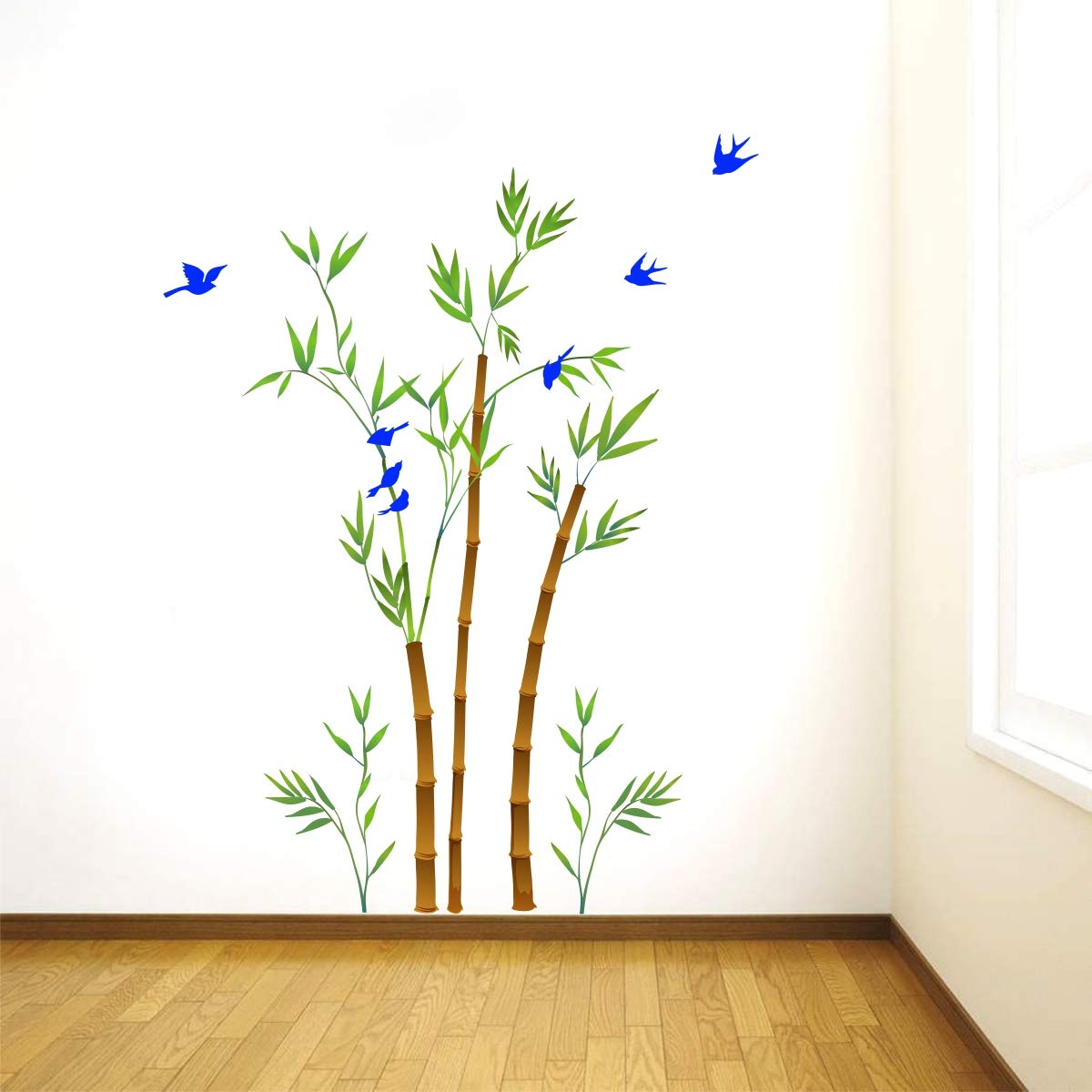 Decal O Decal Vinyl Bamboo Trees with Birds Self Adhesive Wall Sticker(Pack of 3) (B0CPSMM4ZJ) Amazon Price History, Amazon Price Tracker