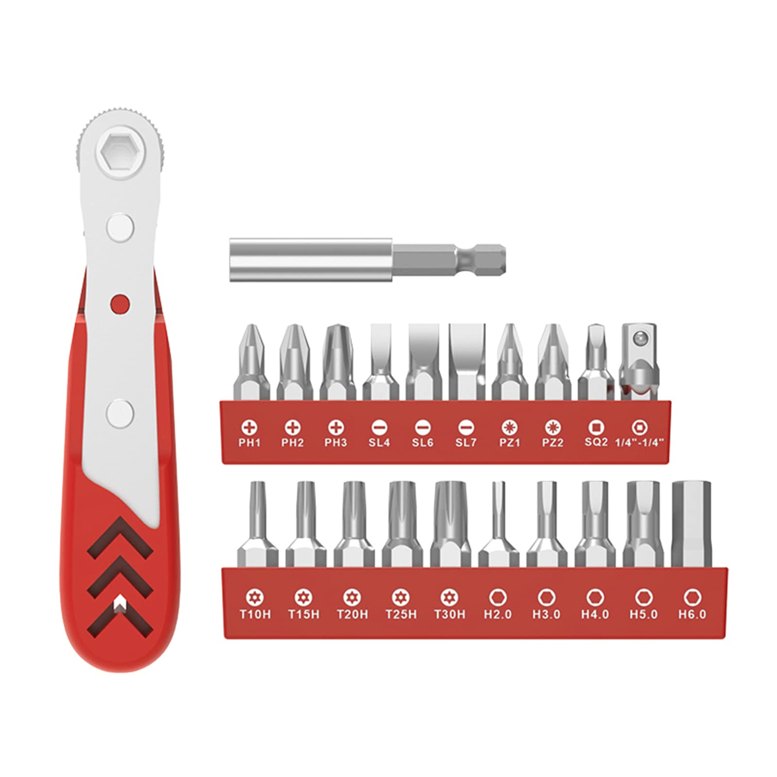 22 in 1 Positive Dual-Purpose Ratchet Wrench Slotted Hexagon Driver Batch Multifunctional Repair Manual Tool Combination Wrench Set Professional Grade Tool Set Compact and Portable Design