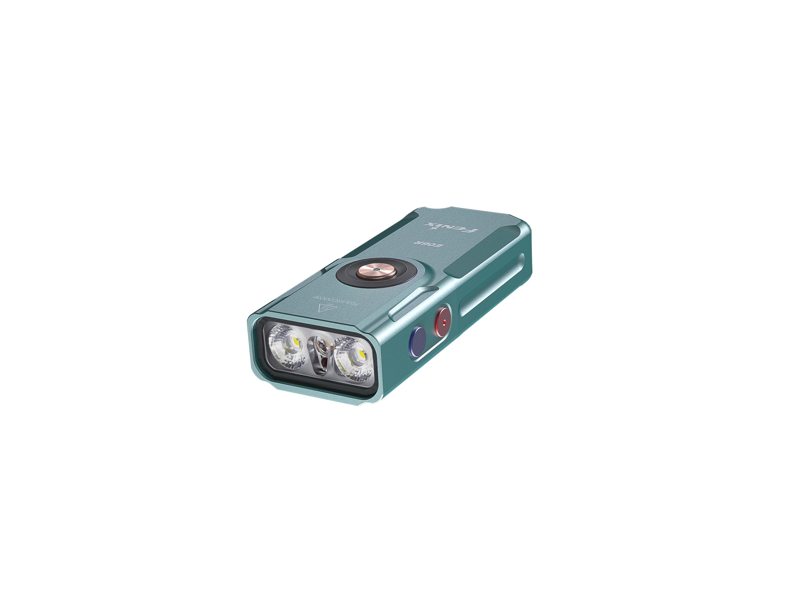 Fenix E06R Turquoise Rechargeable 4in1 Mini Device | 700 Lumen | 110m | 60 Hrs Max | 4 Level White Dual LED Light With Red, Blue, RGB Ring | UV and Red Pointer | IP66