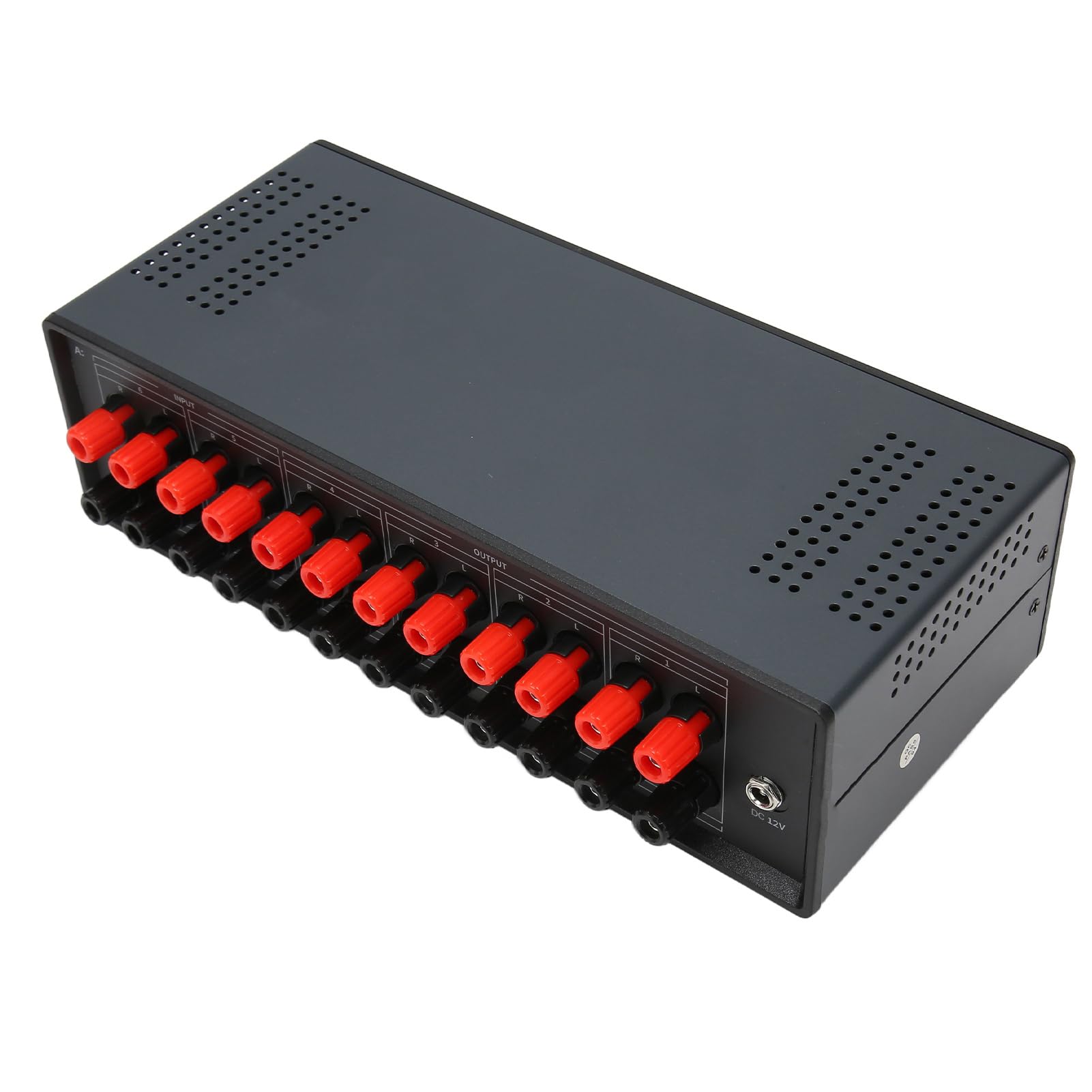 Selector de Interruptor de Altavoz, Caja Selectora de Conmutador de Altavoz Panel de Control de 7 Botones de Doble Propósito con Control Remoto para Concierto para la Escuela