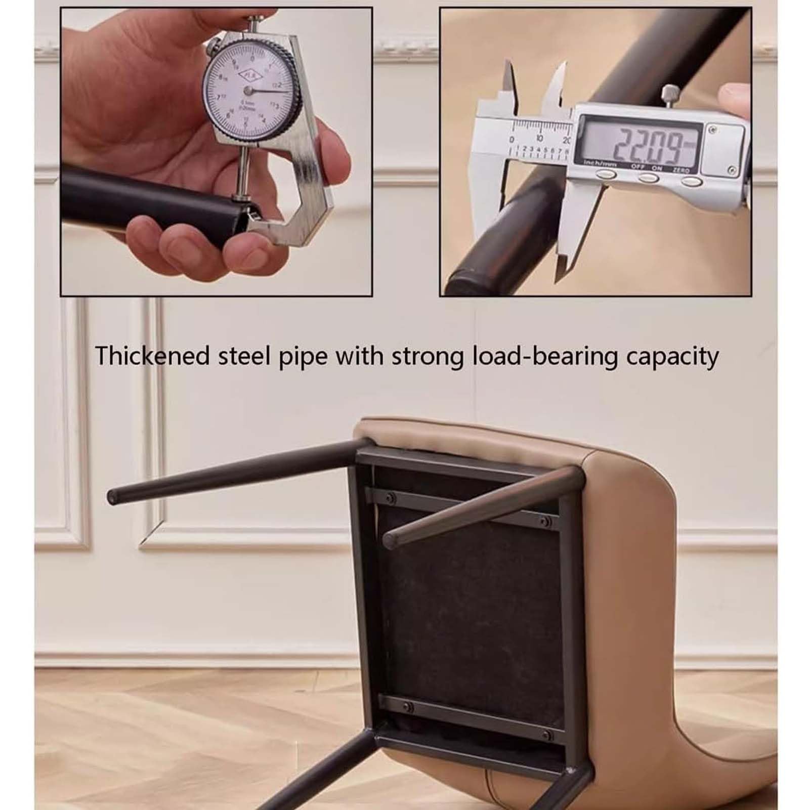 Set di 4 sedie da pranzo, moderne sedie imbottite in velluto con schienale alto e gambe in metallo dorato, eleganti sedie per soggiorno, cucina o sala da pranzo