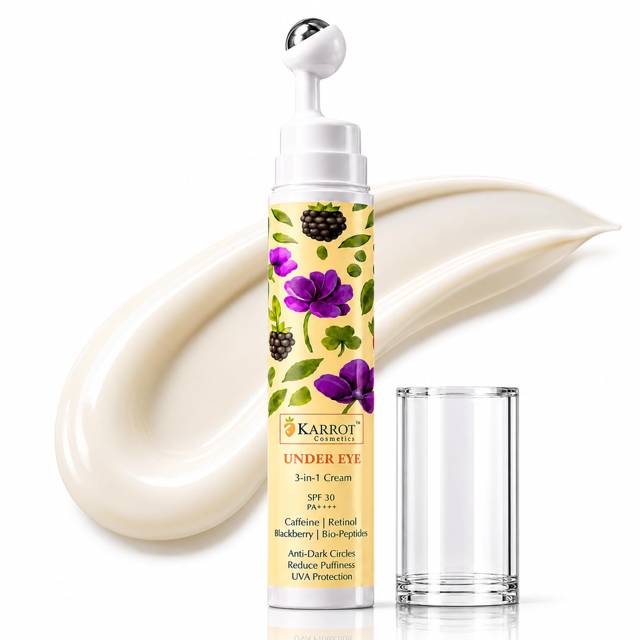 Under Eye Cream for Dark Circles & Puffiness | With Retinol & Caffeine | Reduces Fine Lines & Wrinkles | Hydrating Eye Cream | 15ml-image-31