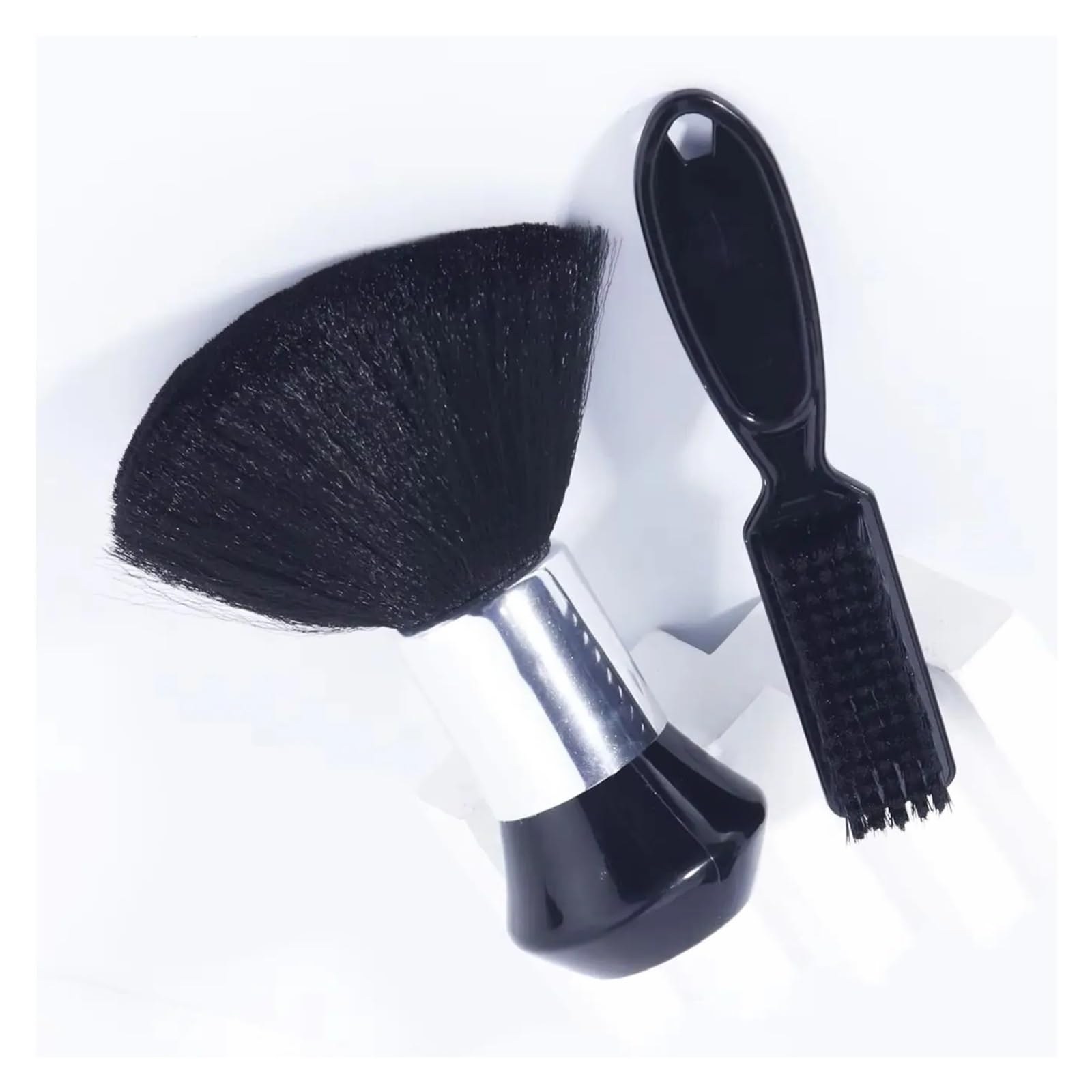 2 Pièces/ensemble Ensemble De Brosses De Coiffure-coiffure Cou Brosse À Cheveux Doux Ensemble De Brosse De Nettoyage De Barbe