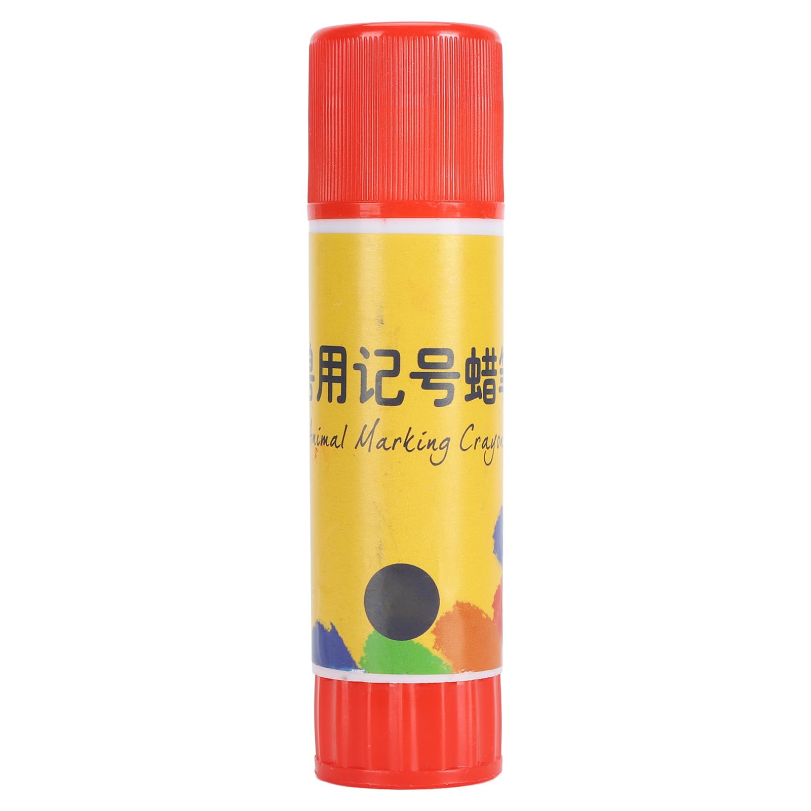 24 matite per segnare il bestiame, matita per la marcatura dei maiali, per pecore, mucche e bovini, strumento di marcatura in cera ABS resistente con tracce chiare e stabili (Rossa)