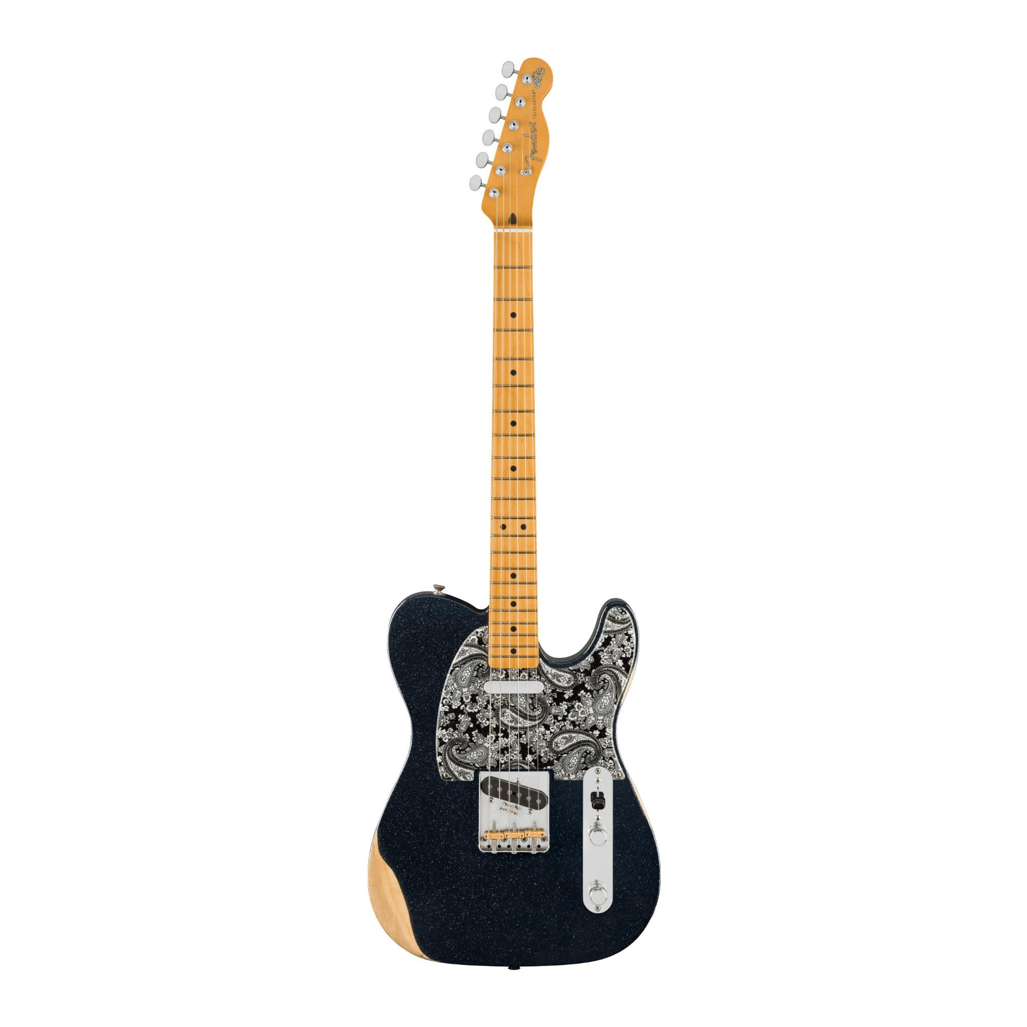 Fender Brad Paisley Road Worn MN Black Sparkle - Chitarra elettrica