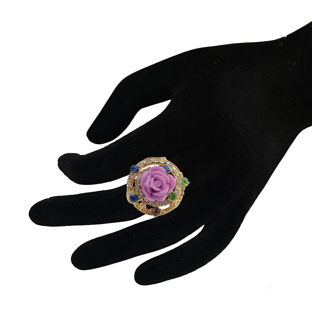 Adjustable Silver Tone Fashion Ring for Women