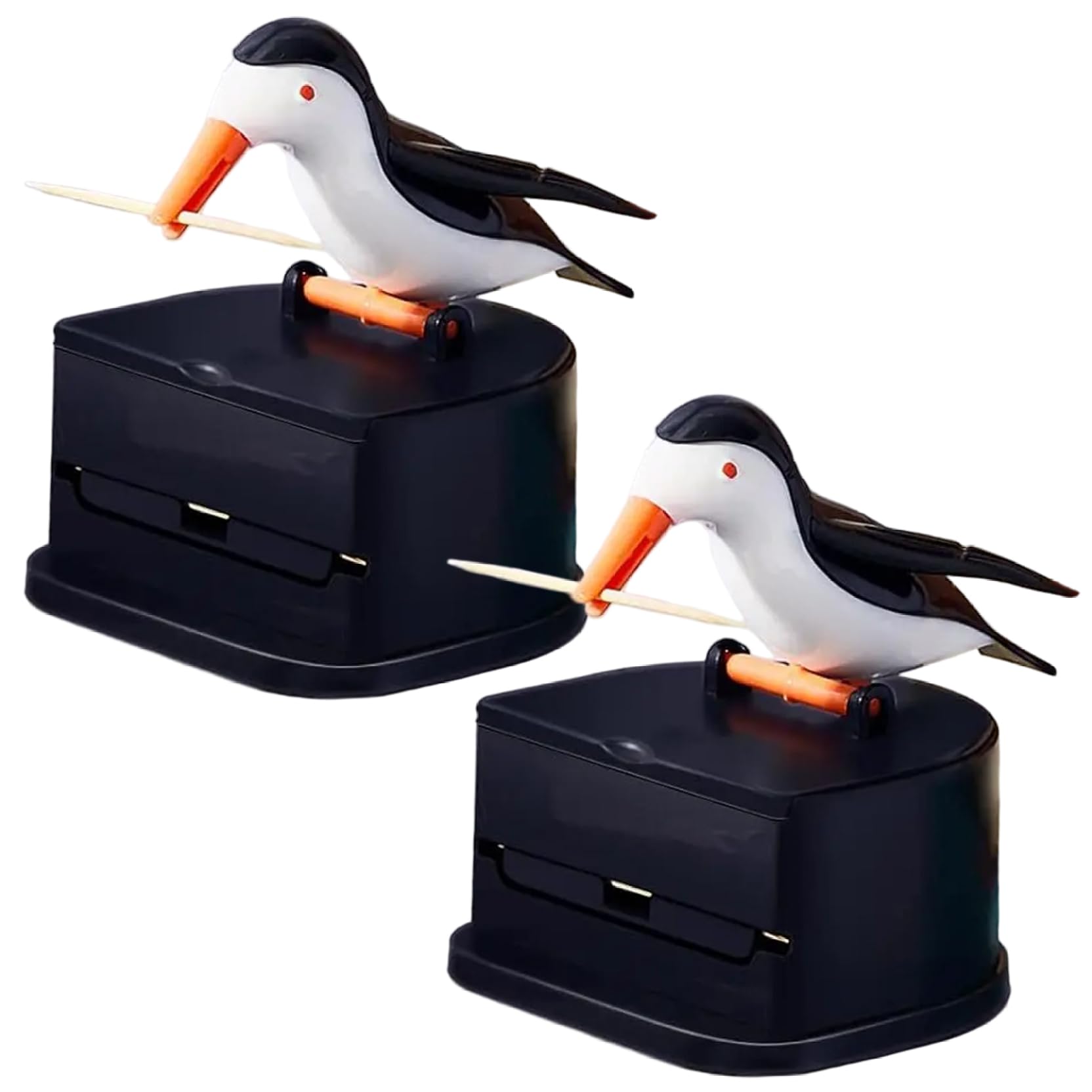 Distributeur de Cure-Dents drôle Petit Oiseau Porte-Cure-Dents Poussoir pour Maison Restaurant