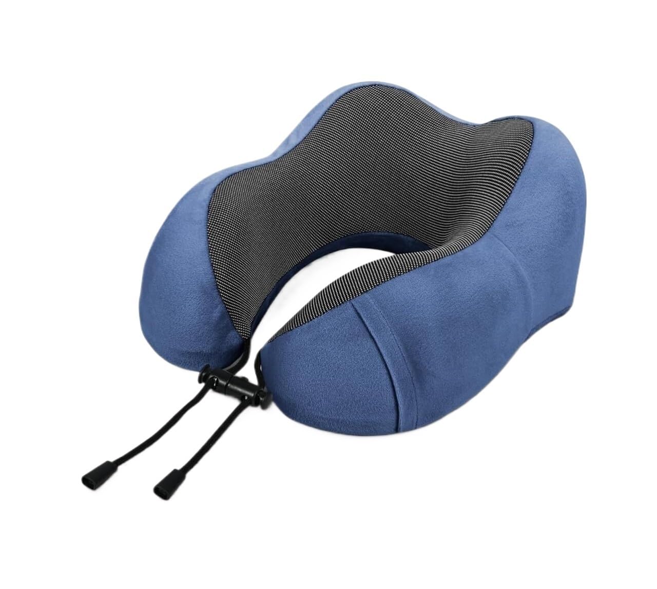 MHbdfsxz Travel Essential Flight Pillow Memory Foam Travel Pillow Neck Soft Airplane Sleeping Rest(Blue)