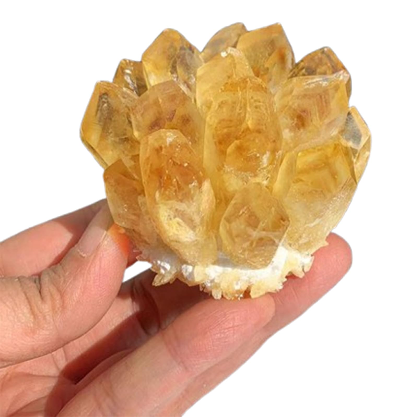 QWZTAEOZA Citrine Cluster Irregular Quartz Crystal Ornament Point Home Decor,500~600g