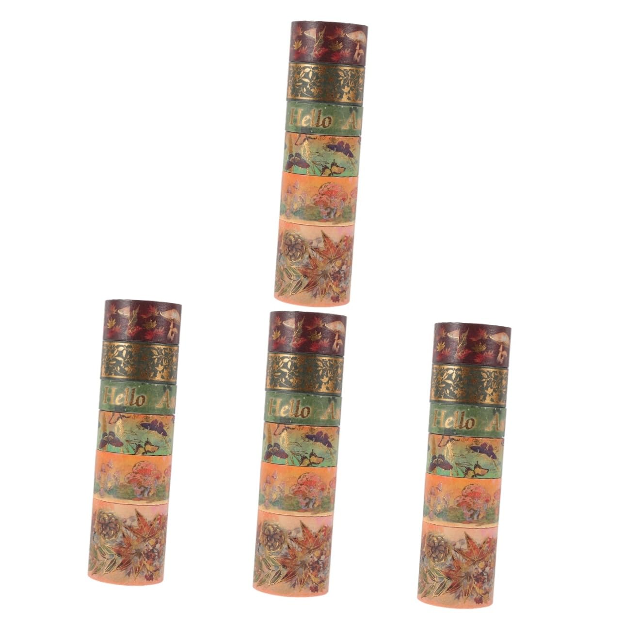 Artibetter 24rotoli Nastro Washi Decorativo Kawaii Metri Per Scrapbooking e Adesivi Per Diari e Decorazioni Colorate