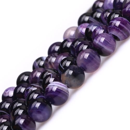 Cuentas sueltas, gemas de ágata redondas facetadas naturales para realizar joyería a mano en grandes cantidades, bricolaje. Una tira 15 pulgadas,