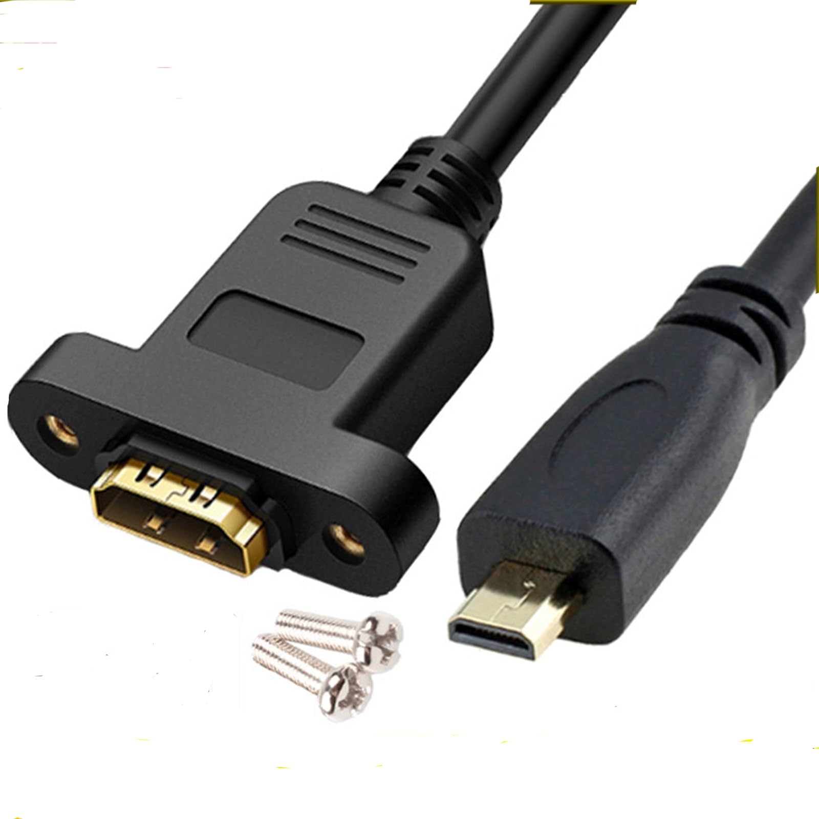 Amazon.com: GXMRHWY Panel Mount HDMI Female to Micro Male HDMI
