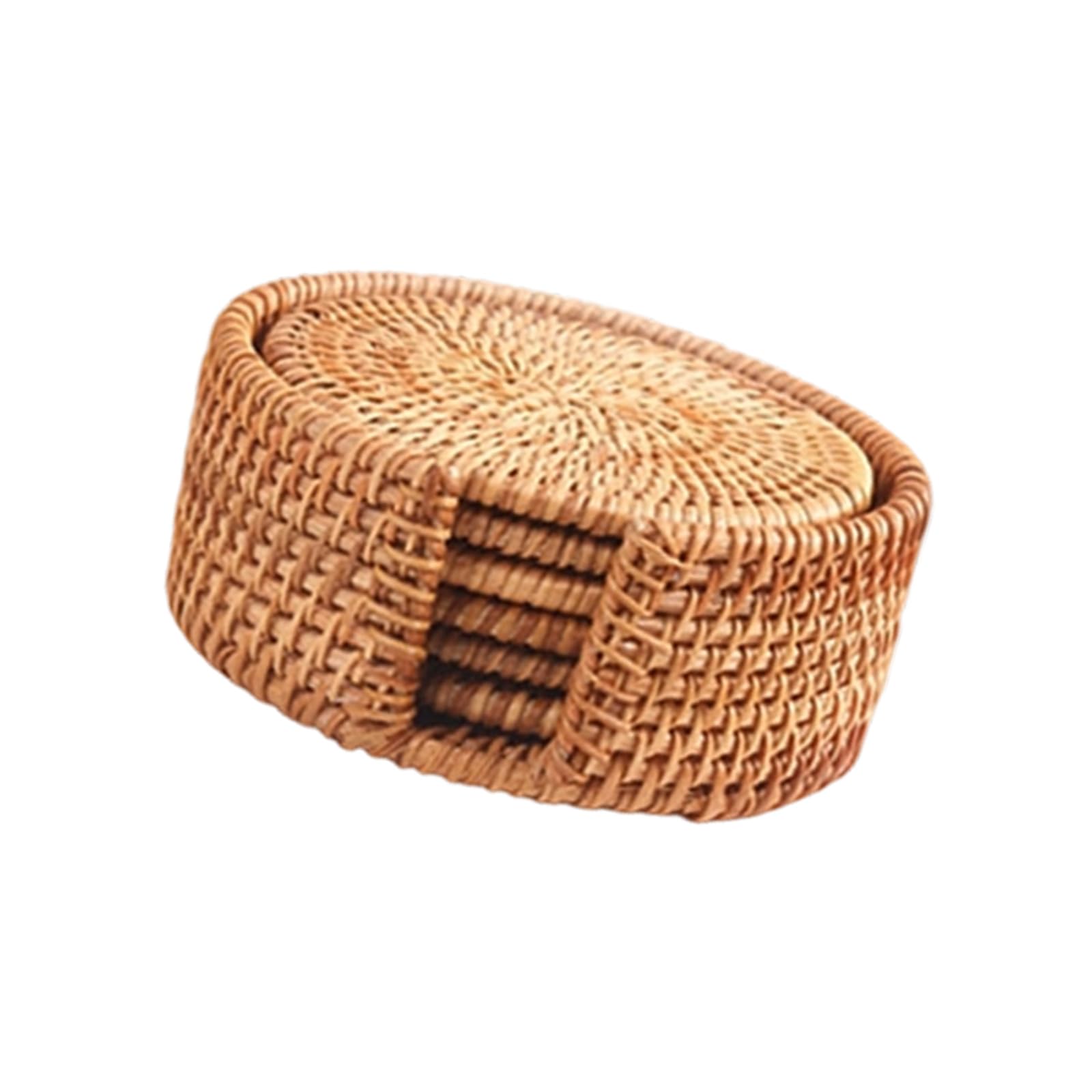 Natural Rattan Coasters Slip Placemat for Hot Dishes Kitchen Protector Kitchen Table Protector