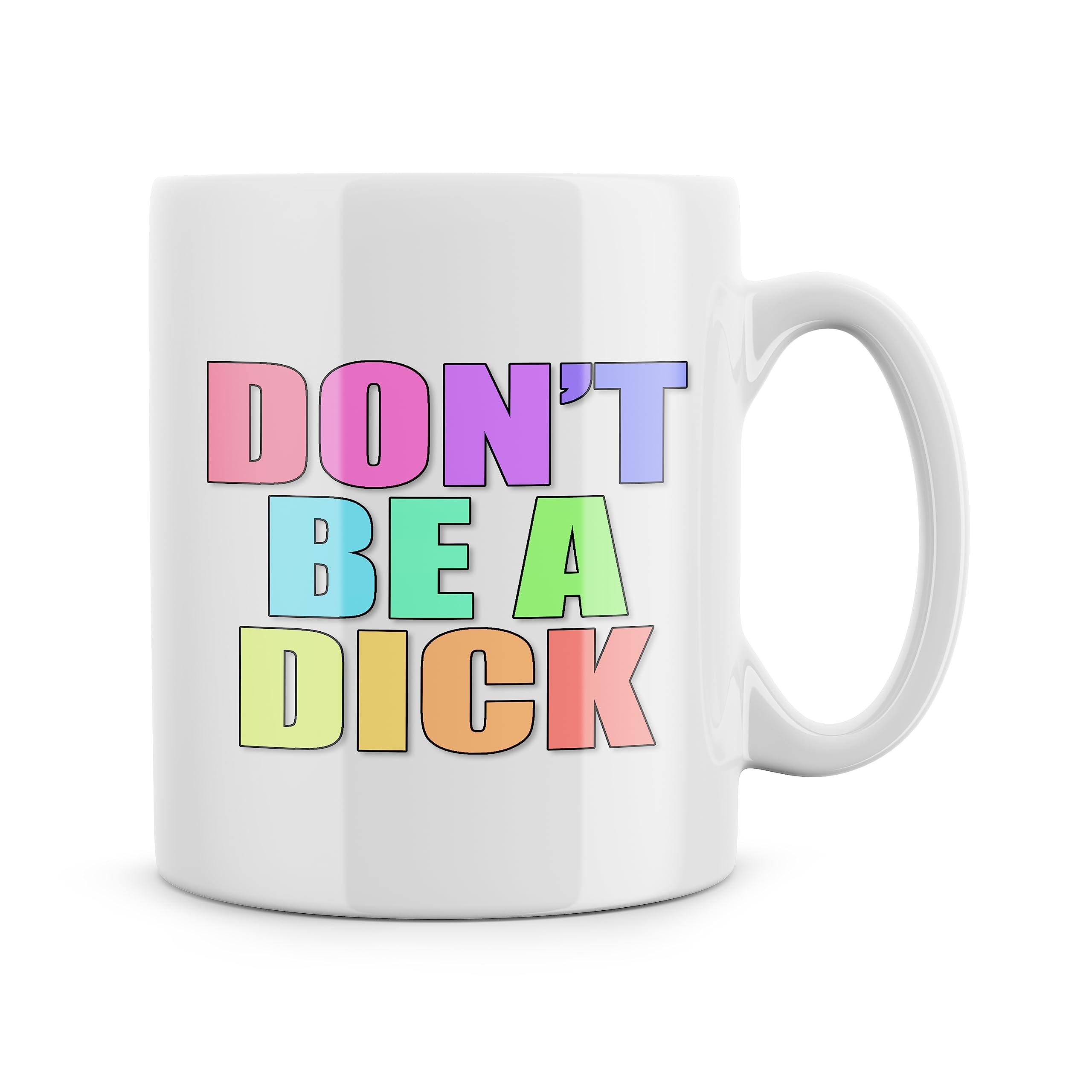 Rib ticklerz - Dont Be A Dick Mug Funny Coffee Mug Funny Gift Ceramic Mug Work Colleague Friendship Joke Gifts Secret Santa Birthday Office Banter Humour - MG359