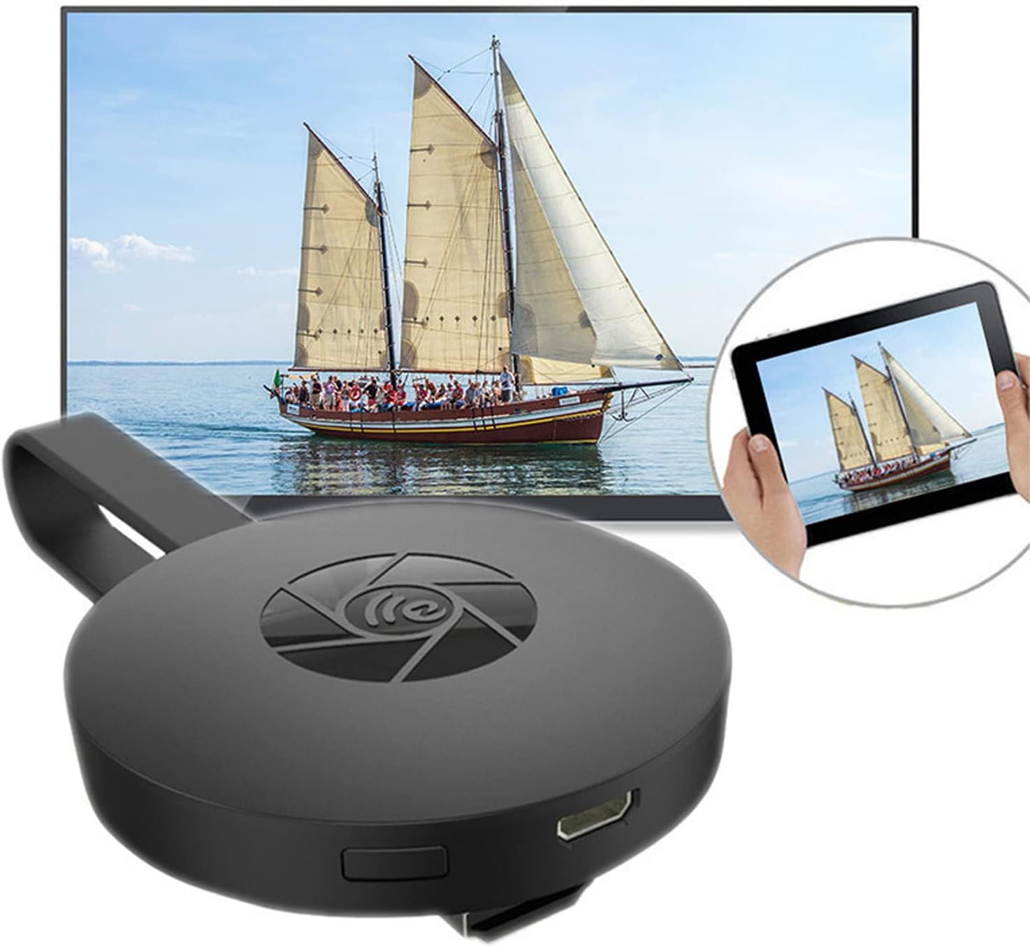 GGEROU Wireless HDMI WiFi Display Dongle Adapter,HDMI Wireless Video 4K Screen Sharing Adapter,Full HD 1080P WiFi Screen Mirroring Adapter Casting Screen to HDTV/Projector/Monitor - Low Latency