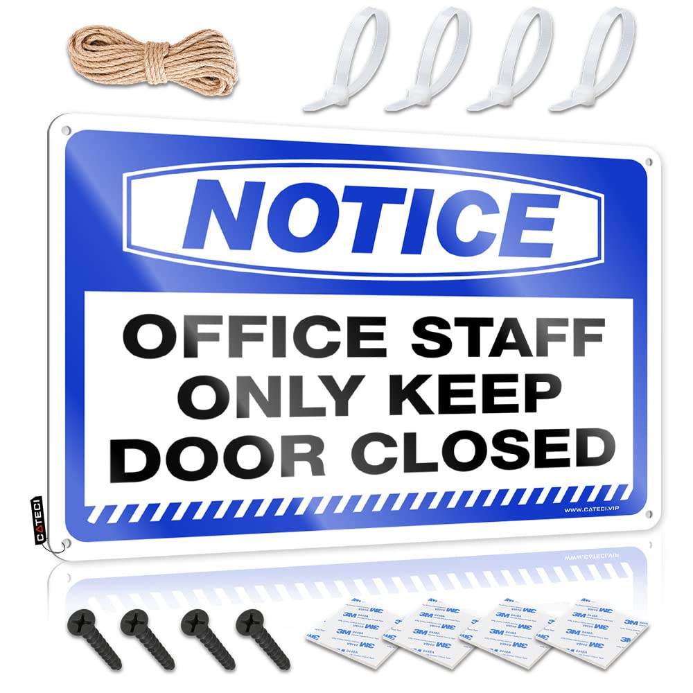 Bbq Signs Outdoor Notice Office Staff Only Keep Door Closed Tin Sign Man Cave Signs And Decor Man Cave Signs And Decor