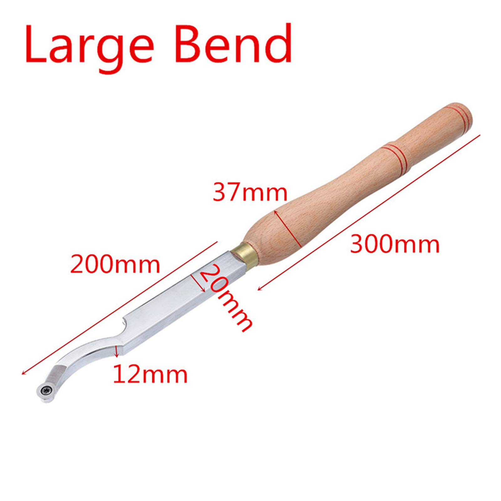 Scalpelli da Legno Professionali Utensile con Inserti in carburo di Legno e Manico in Legno Resistente 4 Tipi