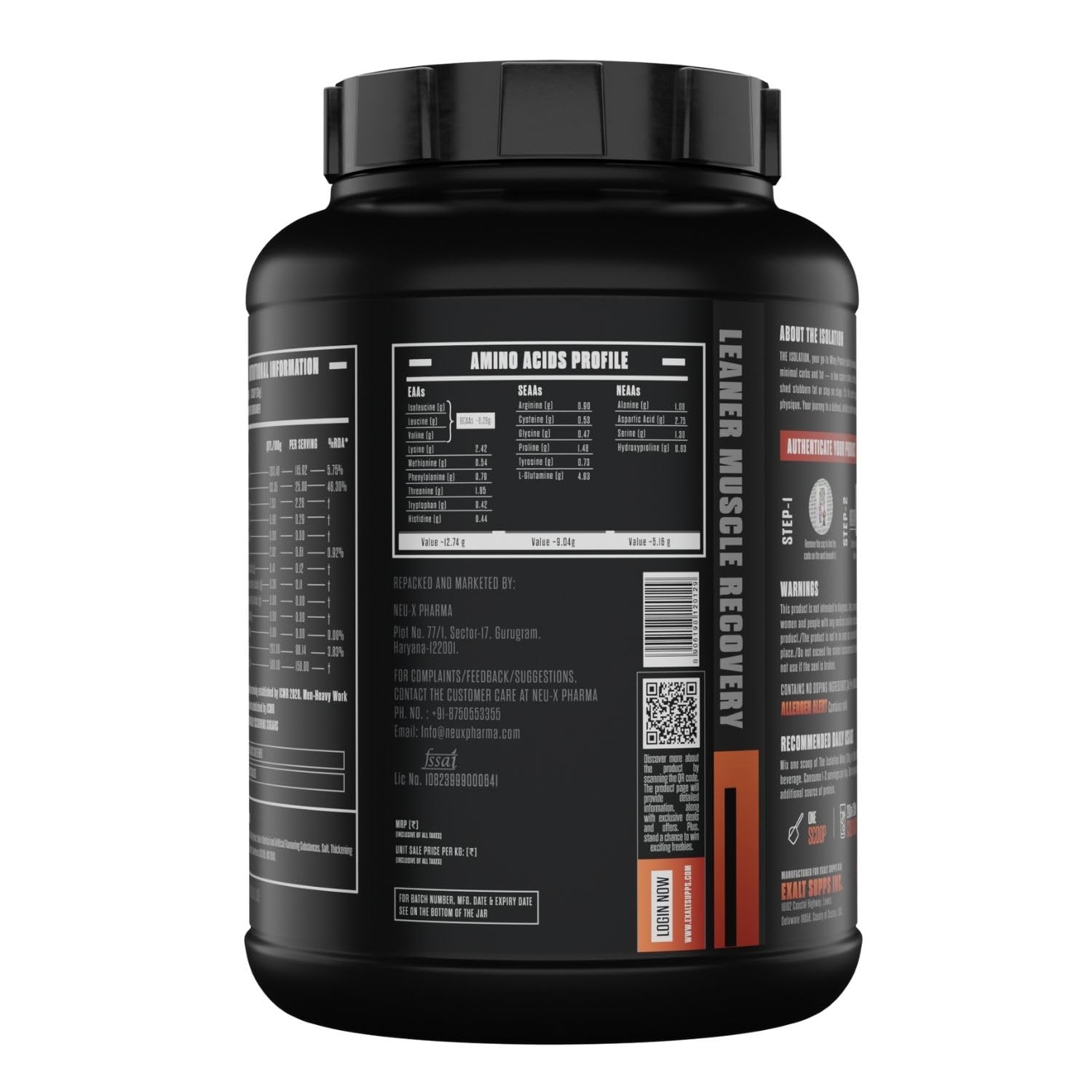The Isolation Pure Whey Isolate With Digestive Enzymes | 25g Protein | 5.6g BCAAs | 150mg Digestive Enzyme | Zero Added Sugar | Whey Isolate (2.27 Kg, Ice Cream) — Amazon image 8