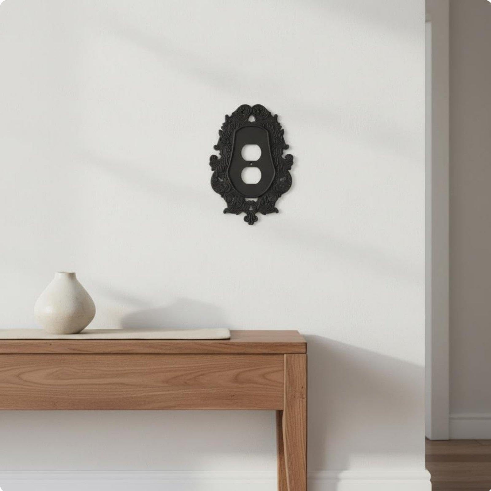 Ornate Light Switch Plate Easy Installation Ornate Baroque Wall Plate 3D Relief Vintage Style Switch Cover for Themed Room V969-b-picture-16