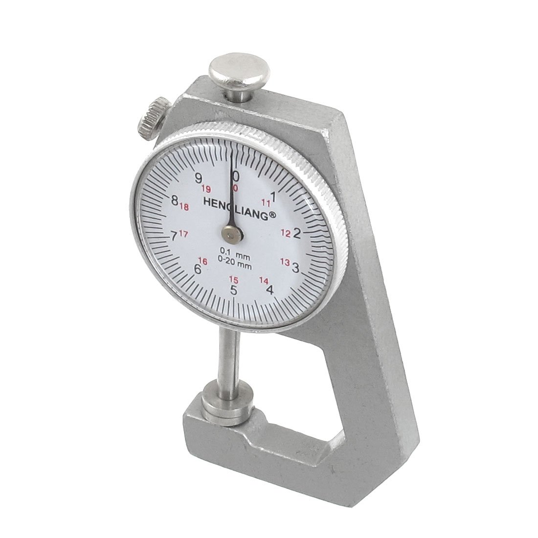 Aexit 0-20mm Range Round Dial Thickness Gauge Measure Tool w Red Plastic Case (5b7e6f722d09acf24da09c2aee40f4b9)