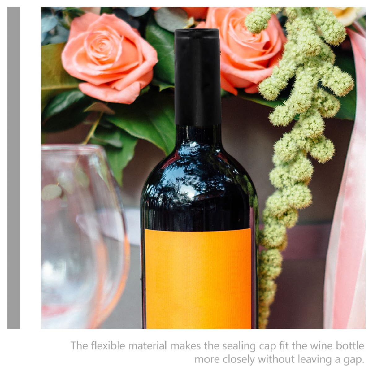 KICHOUSE Bottle Cork Tops Alternative 100pcs Heat Shrink Caps Wine Bottle Shrink Tops