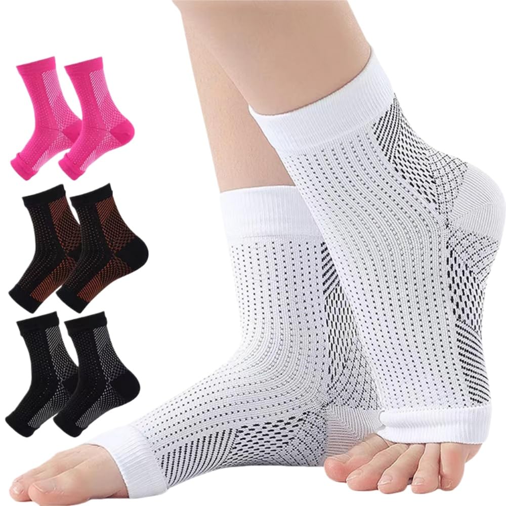 MEIION Santellia NeuroMarche+ - Chaussettes de Compression Neuro-Apaisantes.pour homme et femme, soutiennent les chevilles
